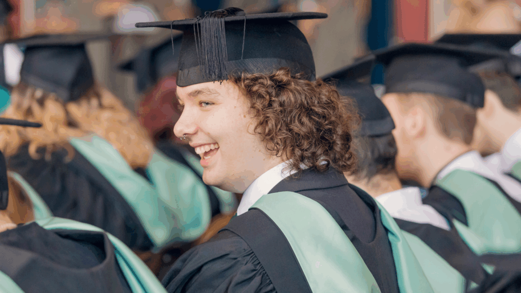 Student at graduation.
